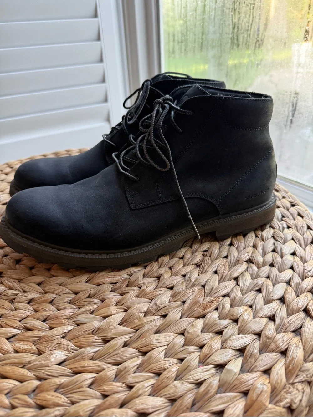 Sorel Men’s Black Waterproof Leather Lace-Up Chukka Ankle Boots Size 9.5